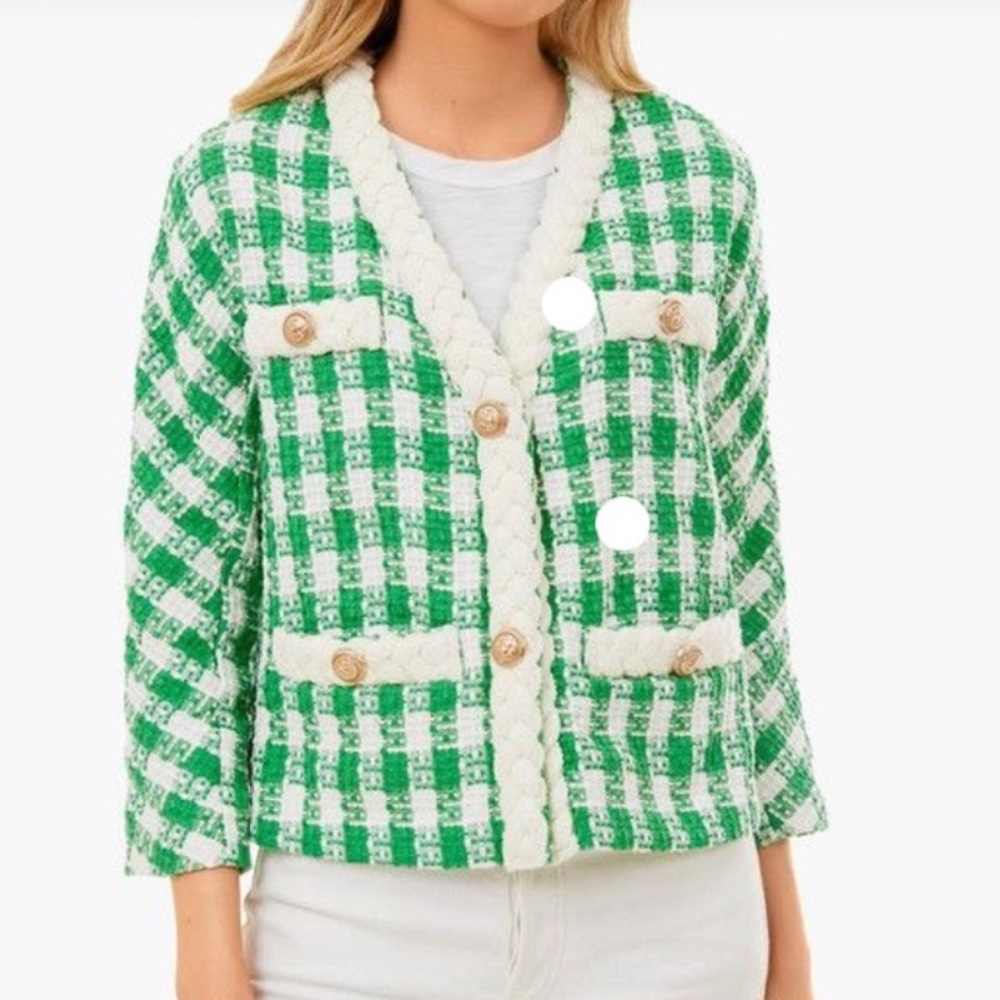 Tuckernuck Jacket Clodagh Tweed Blazer Sz XXS Preppy